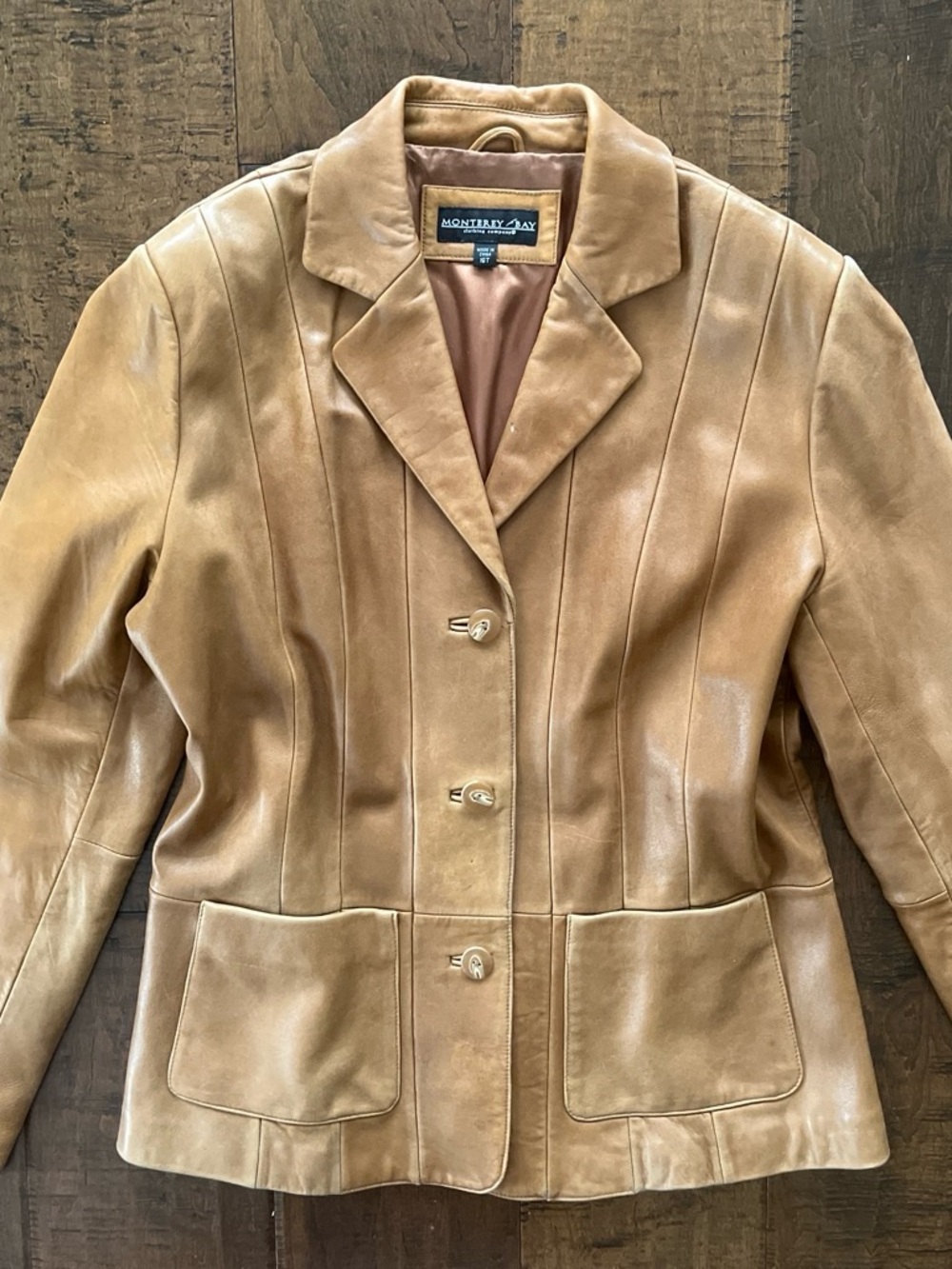 Monterey Bay Tan Leather Jacket